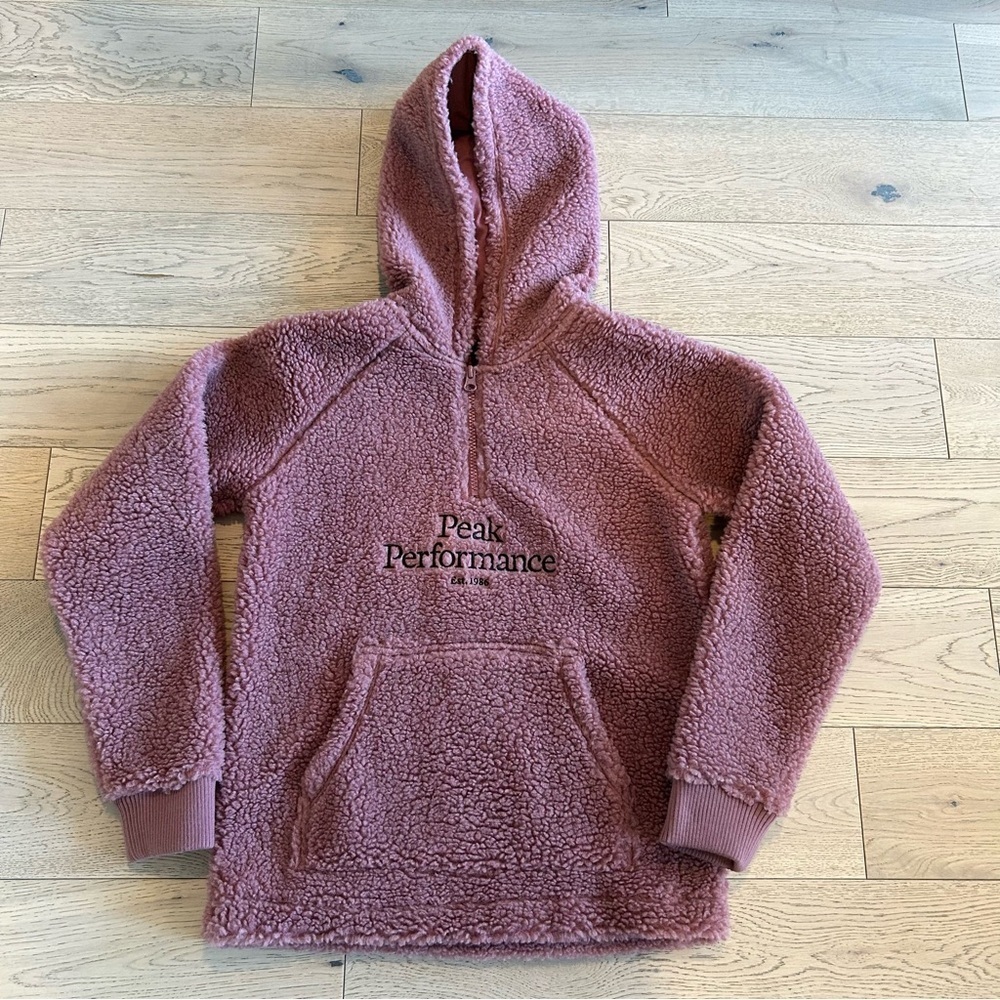 Peak Performance Original Pile Half Zip Hoodie - Kids size 150